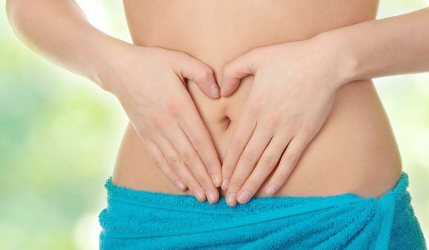 Dor abdominal con helmintiasis